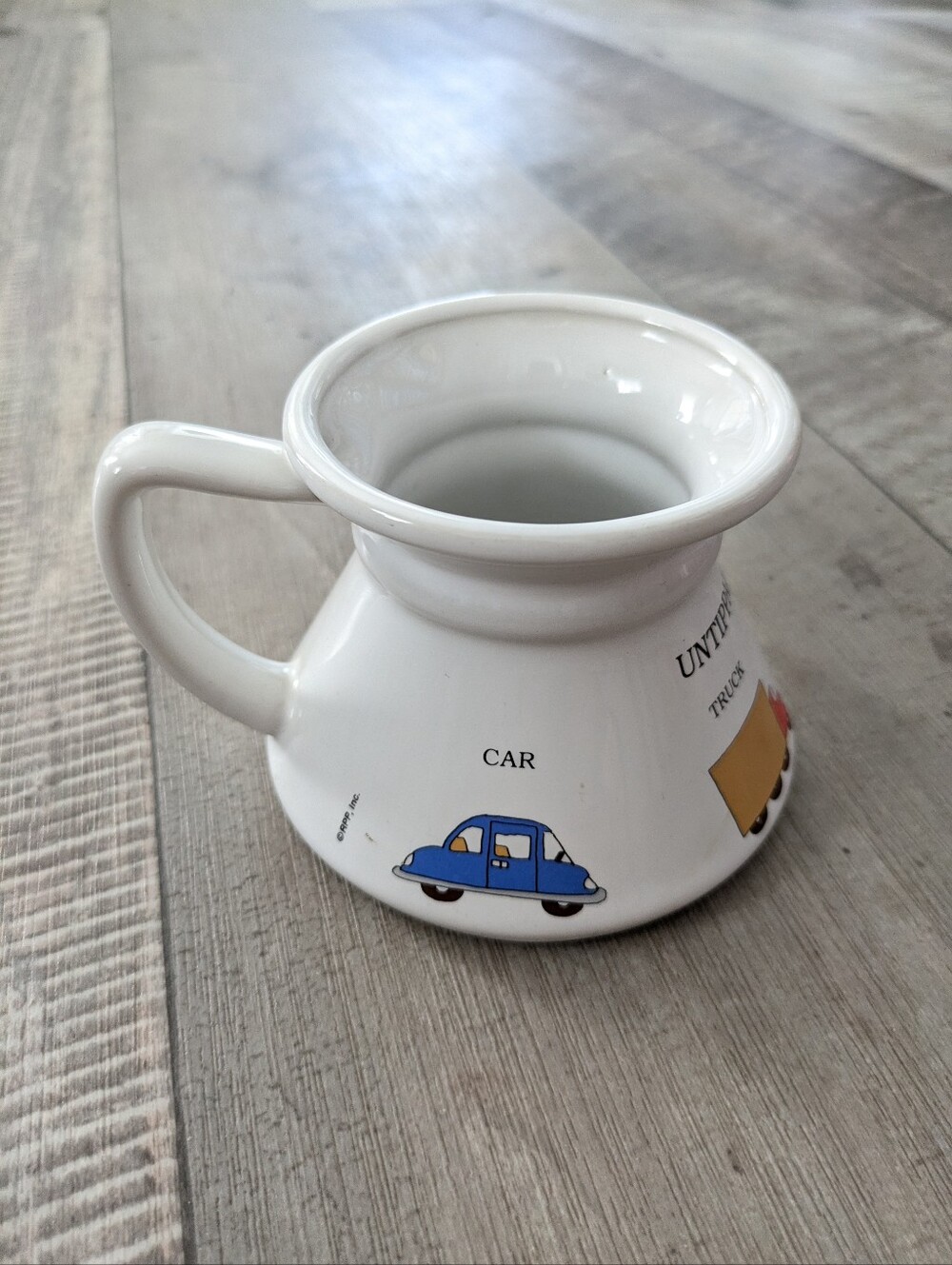Vintage Sandra Boynton Untippable Ceramic Travel Mug For Boat Car Truck